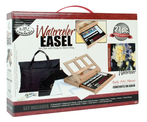 Royal & Langnickel Watercolor Easel Art Set with Easy to Store Bag