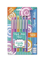 Paper Mate 1979422 Flair Felt Tip Pens, Medium Point (0.7mm), Limited Edition Candy Pop Pack, 12
