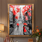 AMAILY Diamond Painting Kits for Adults - 5D Diamond Art Kits Full Drill Adult's Painting by Number Kits for Students and Beginner for Wall Decor Living Room,Bedroom,Coffee Shop(Eiffel Tower)