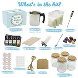 Complete DIY Candle Making Kit Supplies - Full Beginners Soy Candle Making Kit Including Soybean Wax, Dyes, Wicks, Pot, Tins & More