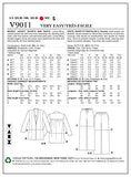 VOGUE PATTERNS V9011 Misses' Jacket, Shorts and Pants Sewing Template, Size Y (XSM-SML-MED)