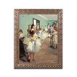 Dance Examination 1873-74 Artwork by Edgar Degas, 16 by 20-Inch, Gold Ornate Frame
