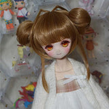 1/3 Scale Doll Wig Hair Smart Doll Hair Accessories BJD DD Heat Resistant Handmade Gift (Brown)