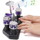 Liberty Imports Electronic Mini Finger Drum Desktop Novelty Set with Sounds and Lights