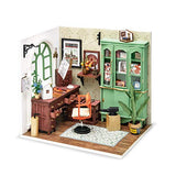 ROBOTIME Dollhouses Miniatures with Furnitures DIY Wooden Room Kit Mini Building Kits for Adults - Jimmy's Studio