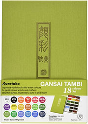 Zig Kuretake Gansai Tambi 18-Color Painting Set