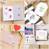 180Pcs Flower Stickers for Scrapbook, Mini Size Stickers for Journaling DIY in Flowers, Butterfly, Green Plants, and Eucalyptus Leaves Design, Scrapbook Stickers for Travel Case, Laptop, Diary, Planners, Calendars, Scrapbook, Suitcase, Notebooks