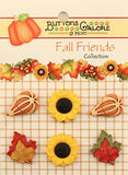 Buttons Galore FAGROUP Fall Friends 3D Buttons - Set of 6 Cards