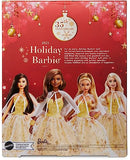 2023 Holiday Barbie Doll, Seasonal Collector Gift, Barbie Signature, Golden Gown and Displayable Packaging, Dark Brown Hair