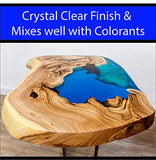 Epoxy Resin Deep Pour Crystal Clear Formula-2 Inch Thick Pour Casting Resin for River Tables, Deep Resin Molds, Live Edge Wood and Deep Art Casting- 3/4 Gallon Kit- Non Toxic -Zero Voc