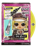 LOL Surprise OMG Remix Rock Fame Queen Fashion Doll with 15 Surprises Including Keytar, Outfit, Shoes, Hair Brush, Doll Stand, Lyric Magazine, and Record Player Package - for Girls Ages 4+