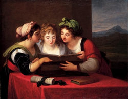 Artisoo Three singers - Oil painting reproduction 30'' x 28'' - Angelica Kauffman