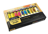 Winsor and Newton 20-Milliliter Galeria Acrylic Paint, 10-Pack, Assorted