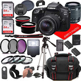 Canon EOS 90D DSLR Camera w/Canon EF-S 18-55mm F/3.5-5.6 is STM Zoom Lens + Case + 128GB Memory (28pc Bundle)