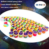 Galaxy Slime Kit 68 Pack, Mini Slime Party Favors for Kids, Slime Bulk Stress Relief Toys for Girls Boys, Soft & Non-Sticky, Goodie Bag Stuffers, Putty Slime Toy for Kids