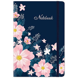 Lined Journal/Notebook – Ruled Journal, 5.5" X 8.25", Hardcover, Page Mark, Thick Back Pocket, Lay Flat 360° to Write Easy with Premium Paper, Ruled Journal, Perfect for School, Office & Home