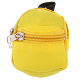 Jili Online Lovely Yellow Zipper Canvas Backpack Dolls Sports Bag Clothing for Barbie 1/6 BJD Dollfie MSD SOOM Dolls Dress Up