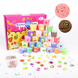 26 Pack Mini Butter Slime Kit, DIY Fruit Slime Toy for Kids, Super Soft and Non-Sticky, Party Favors and Stress Relief Toy for Girls and Boys.