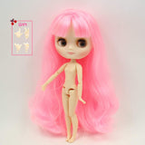 ASDAD BJD Nude Doll 1/6 SD Doll Blyth Nude Doll 1/8 Blyth 20cm High Nude Doll Matte Face Joint Body Toy Gift with Gesture