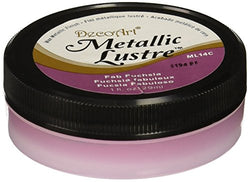 DecoArt Metallic Lustre Wax Finish, 1 oz, Fab Fuchsia