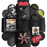 Gift Box Creative Explosion Box , Love Memory DIY Photo Album as Birthday Gift and Surprise Box Ring About Love Flowers Open with 14''x14''(Black) (Click to Select Black)