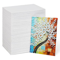 72 Pack Canvases for Painting 5 x 7 inch, Blank Canvas Boards for Painting- Gesso Primed Acid-Free 100% Cotton Canvas Panels for Acrylics Oil Watercolor Tempera Paints