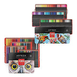 Arteza Fine Point Pens and Colored Pencils Bundle for Artists & Beginners