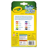 Crayola 588610 Washable Super Tips Markers, Assorted, 10/Pack