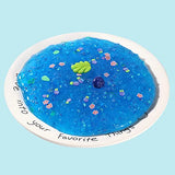 2 Packs Glimmer Crunchy Slime Kit,Non Sticky,Super Soft Sludge Toy,Birthday Gifts for Kids,DIY Crystal Glue Slime Party Favor for Girls & Boys(Blue,Pink)