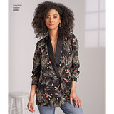 Simplicity Creative Patterns Pattern 8697 Misses'/Women's Oversized Blazer Tops