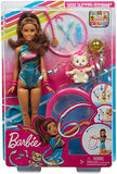 Barbie Dreamhouse Adventures Teresa Spin 'n Twirl Gymnast Doll, 11.5-Inch Brunette, in Leotard, with Trampoline and Gymnastics Accessories, Gift for 3 to 7 Year Olds