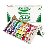 Crayola 588201 Non-Washable Classpack Markers, Broad Point, 16 Classic Colors, 256/Box