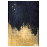 The Oliver Gal Artist Co. Abstract Wall Art Canvas Prints 'Stars in the Night' Home Décor, 16" x 24", Navy Blue, Gold