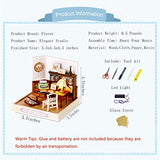 Flever Dollhouse Miniature DIY House Kit Creative Room with Furniture for Romantic Valentine's Gift (Elegant Studio)