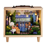 WYD Small Wooden Box Series Doll House Miniature Kit ,with Furniture and Dustproof Wooden Mini House Miniature Houses for Crafts (Vanilla Bakery)