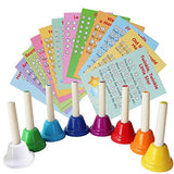 Mini Handbell set 8 Notes - Kids Percussion Musical Bells (B025)
