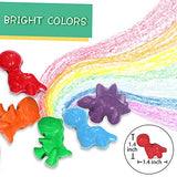Jar Melo Natural Beeswax Crayons for Toddler, Handmade, Non Toxic Bath Crayon,Safe Funny Gift for Kids,Art & Craft Supplier-Cute Dinosaurs(12 Pack)