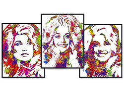 Dolly Parton Posters - Dolly Parton Gifts Set Gift for Dollywood, Country Music Fans, Women - Modern Art Andy Warhol Style Picture Prints - Dolly Parton Wall Art Decor - 8x10 Unframed