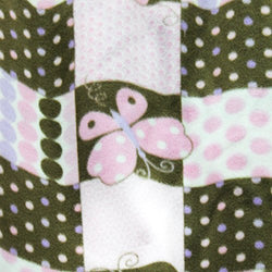 Polka Dot Butterfly Anti Pill Animal Theme Fleece Fabric, 60” Inches Wide – Sold By The Yard (FB)
