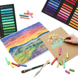 Mont Marte Soft Pastels Signature 72pc, Set of 72 Assorted Colored Pastel Sticks, Vibrant and Blendable, Ideal for Art, Craft, Drawing, Sketching