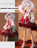 Olaffi BJD Dolls 1/4 SD Fashion Doll 16 Inch 15 Ball Jointed Doll DIY Toys with Full Set Clothes Shoes Wig Makeup Best Gift for Christmas