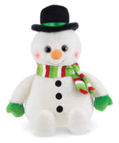 Bearington Big Snowball Plush Holiday Snowman Stuffed Animal, 14 inches
