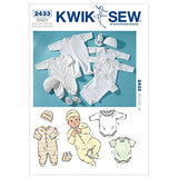 KWIK-SEW PATTERNS K2433OSZ Rompers Sewing Pattern, Jumpsuits, XS-S-M-L-XL Hat XS-S-M-L