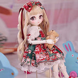 Cute BJD Doll 1/6 SD Doll Purely Handmade 11.7 in Ball Jointed Doll with Full Set Clothes Shoes Wig for Girls