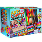 3 Layers Jumbo Arts and Crafts Supplies Warehouse, Funkidz 1600+ Premium Huge Ultimate Craft Materials Kit for Kids 4-8 Big Creative Activities Gift Large Stuff for Girls and Boys