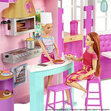 Barbie Cook ‘n Grill Restaurant Playset Doll, 30+ Pieces & 6 Play Areas Including Kitchen, Pizza Oven, Grill & Dining Booth, Gift for 3 to 7 Year Olds