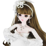 Alina Wedding Girl 1/3 60cm SD BJD Dolls Full Set 24" Jointed Gift Bride Bjd Doll + Makeup + Full Set Accessories