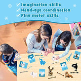 CiyvoLyeen Polar Animals Sewing Kit for Kids Make Your Own Winter Polar Animals Felt Plush Craft Kit Includes 14 Creative Projects to Sewing Beginners Fun DIY Educational Gift for Boys and Girls