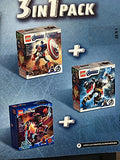 Lego Super Heroes Marvel Tri-Pack Included: Marvel Avengers Classic Thor, Captain America, & Spider-Man Miles Morales 385 Total Pieces