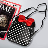 Cute Mouse Backpack Purse for Girls Kids Mini Backpack Small Black Leather Daypack Women Backpack Travel Bag Little Girl Crossbody Purse Toddler Backpack